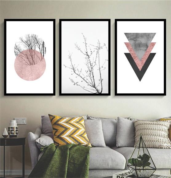 Quadros Decorativos para Sala Modernos Quarto Casal Molduras