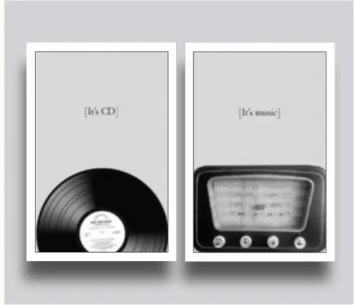 2 Quadros Decorativos Disco e Radio Vinil Vintage Molduras