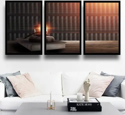 3 Quadros Decorativos Advogado Escritório Direito Molduras