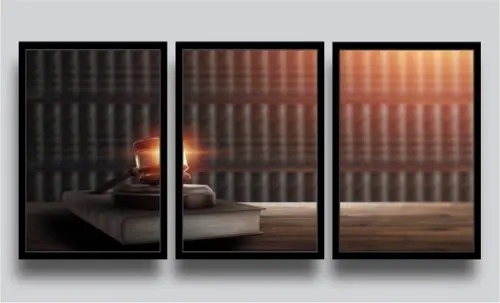 3 Quadros Decorativos Advogado Escritório Direito Molduras