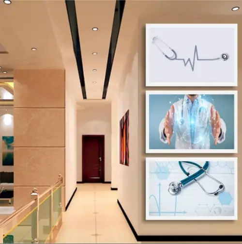 3 Quadros Decorativos Profissão Médicos Consultório Moldura