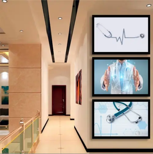 3 Quadros Decorativos Profissão Médico Consultório Moldura