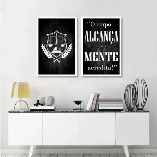 Kit 2 Quadros Decorativos Nutrição Consultório Profissão
