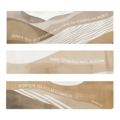 Kit 3 Quadros Decorativos Jesus Cristo Frases Salmos Vidro