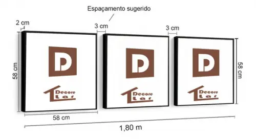 Kit 3 Quadros Decorativos Jogo Tabuleiro Xadrez Conjunto