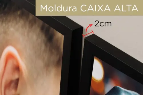 Kit 3 Quadros Decorativos Para Barbearia Masculino Moldura