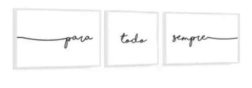 Kit 3 Quadros Decorativos Para Quarto De Casal Com Moldura