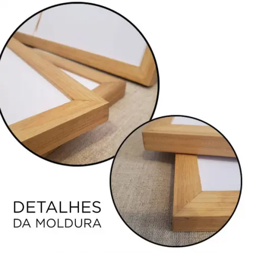 Kit 3 Quadros Decorativos Para Sala Moderno Abstrato Moldura