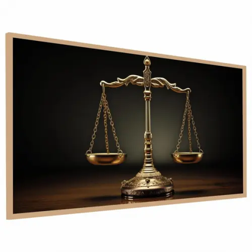 Quadro Decorativo Advogado Escritório Moderno com Moldura