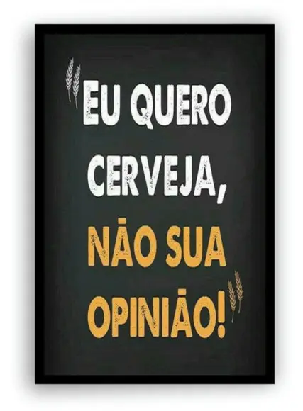 Quadro Decorativo Cerveja Frases Área De Churrasco Moldura