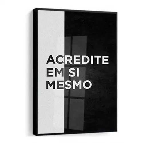 Quadro Decorativo Frase Motivacional Escritório Sala Vidro