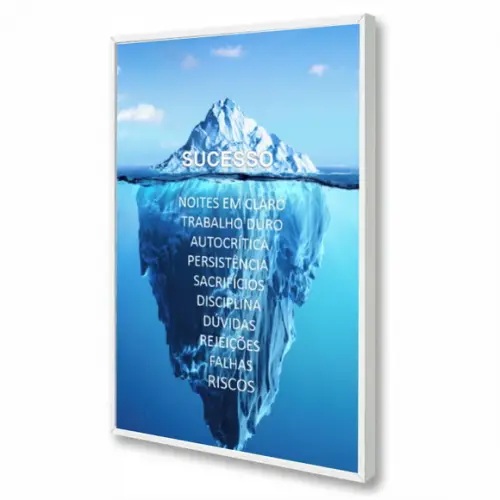 Quadro Decorativo Frase Motivacional Para Escritório Moldura