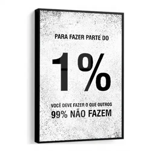 Quadro Decorativo Frase Motivacional para Escritório Vidro