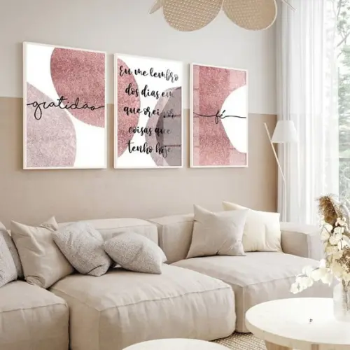 Quadro Decorativo Frases Família Gratidão Sala Quarto Vidro