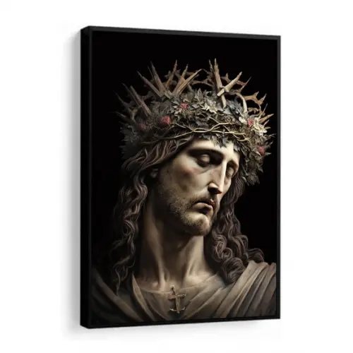 Quadro Decorativo Jesus Cristo para Sala de Estar Moldura