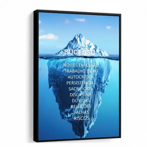 Quadro Decorativo Motivação Frases Para Escritório Moldura