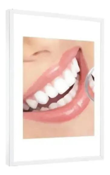 Quadro Decorativo Odontologia Dentista Consultório Moldura