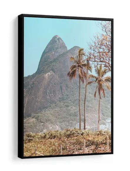 Quadro Decorativo Pão De Açúcar Paisagem Moderno Com Moldura