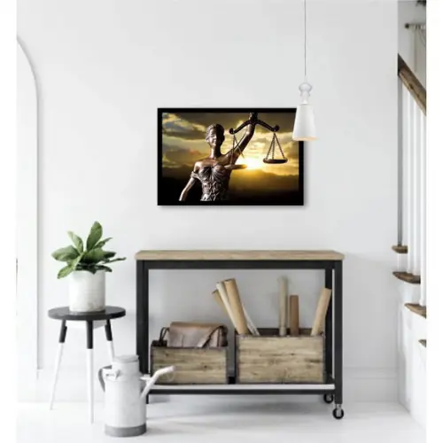 Quadro Decorativo Para Salas Escritório Advogado Com Moldura