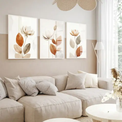 Quadros Decorativos Abstrato Folhagem Sala Hall Luxo Vidro
