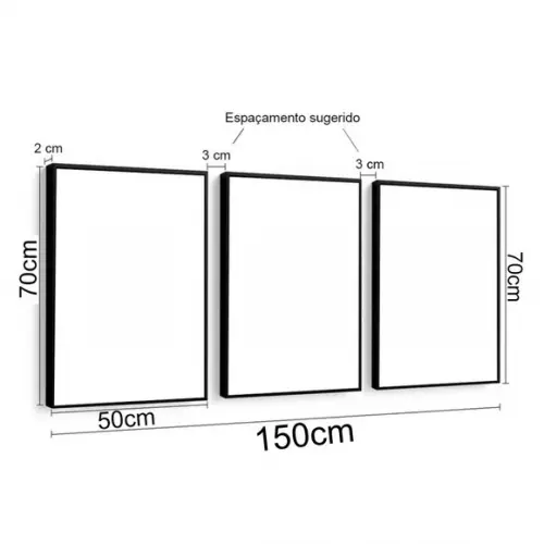 Quadros Decorativos Arvore Amarela para Sala Moldura 50 x 70