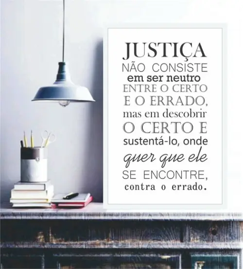 Quadros Decorativos Com Frases Sala Advogado Justiça Moldura