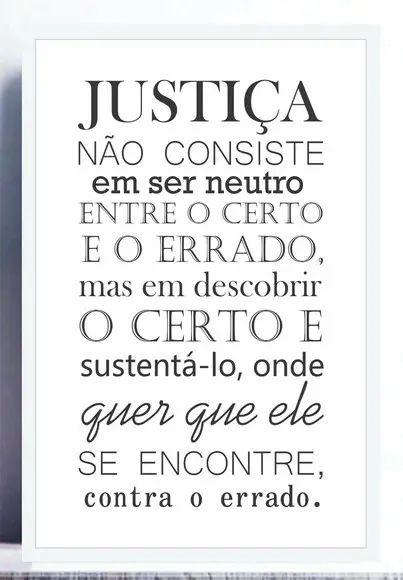 Quadros Decorativos Com Frases Sala Advogado Justiça Moldura