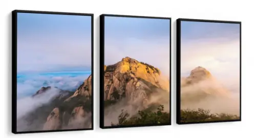 Quadros Decorativos De Paisagem Para Quarto Sala Com Moldura