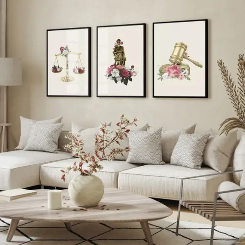 Quadros Decorativos Escritório Advogado Direito com Vidro