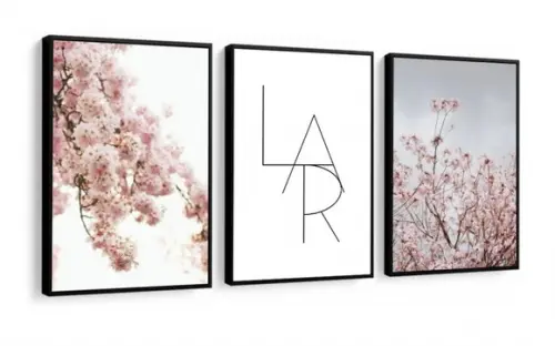 Quadros Decorativos Flor De Cerejeira Para Sala Lar Moldura