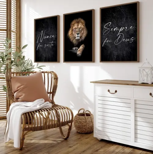 Quadros Decorativos Frase Motivacional Escritório Moldura