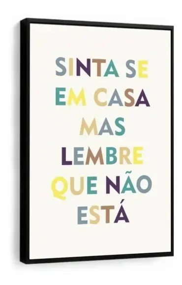 Quadros Decorativos Frases Recepção Casa Sala Com Molduras