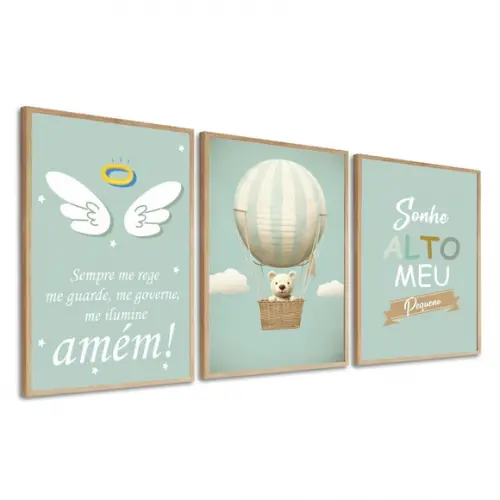 Quadros Decorativos Infantil Frases Personalizado Moldura