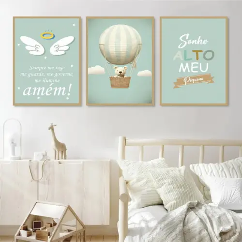Quadros Decorativos Infantil Frases Personalizado Moldura