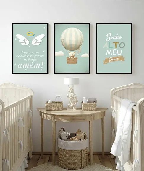 Quadros Decorativos Infantil Personalizado Quarto Moldura