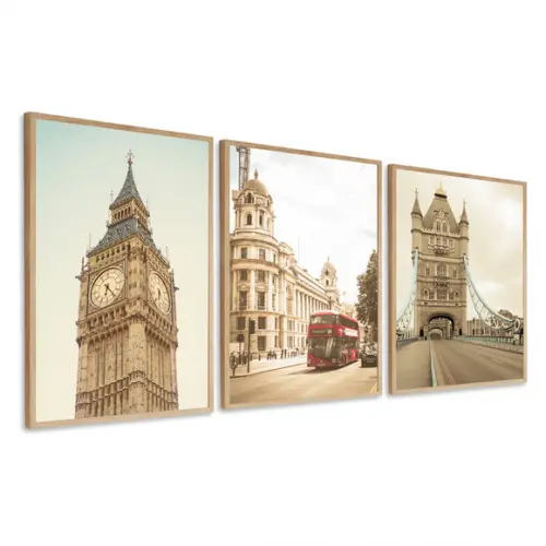 Quadros Decorativos Londres Big Ben Cidade Paisagem Moldura