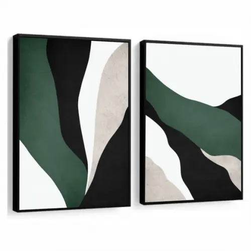 Quadros Decorativos Modernos Abstrato Para Sala Com Moldura
