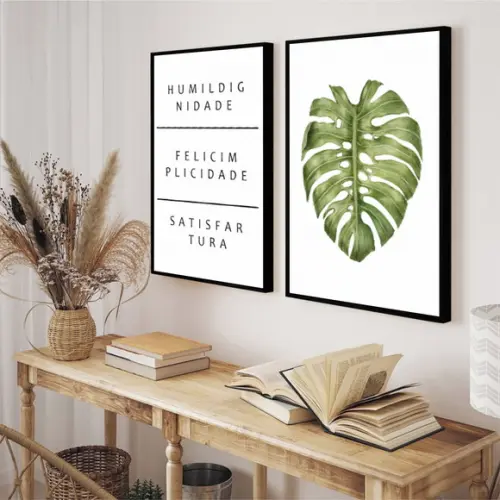 Quadros Decorativos Modernos Costela De Adão Frases Moldura