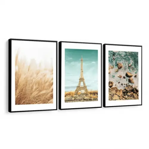Quadros Decorativos Modernos Paisagem Para Sala Com Moldura