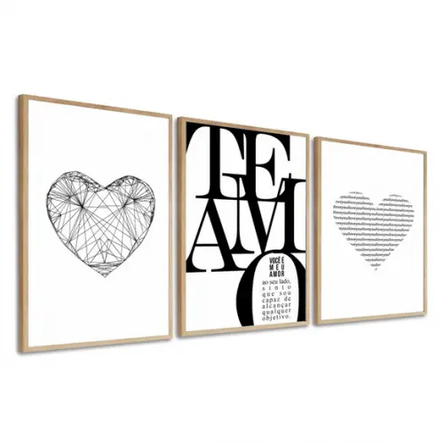Quadros Decorativos Modernos Quarto de Casal Frases Vidro