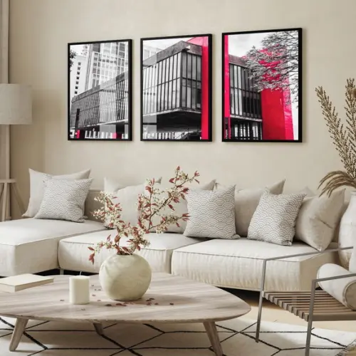 Quadros Decorativos Museu São Paulo Masp com Moldura e Vidro