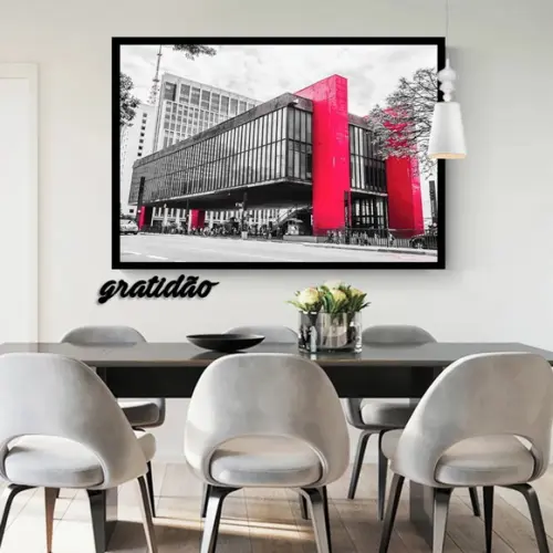 Quadros Decorativos Museu De Arte Masp São Paulo Com Moldura