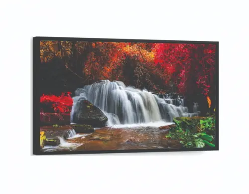 Quadros Decorativos Paisagem Cachoeiras Natureza com Moldura