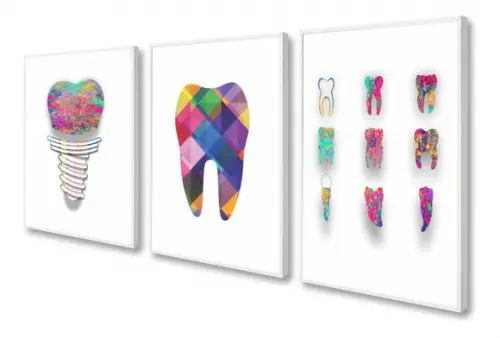 Quadros Decorativos para Consultório Dentista Moderno Odonto