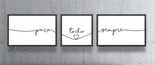 Quadros Decorativos Para Quarto De Casal Frases Com Moldura