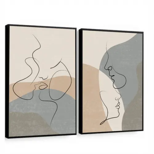 Quadros Decorativos Para Quarto De Casal Abstrato Moldura
