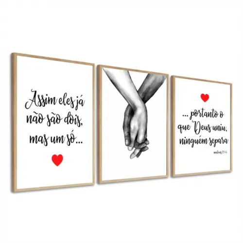 Quadros Decorativos para Quarto de Casal Oração com Moldura