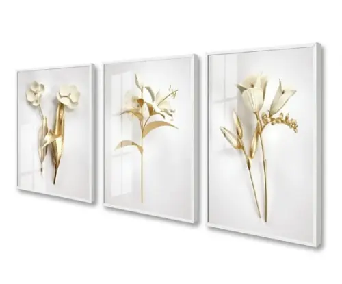 Quadros Decorativos Para Sala e Quarto Com Moldura e Vidro