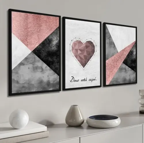 Quadros Decorativos Para Sala Modernos Rosa Quarto Casa Hall