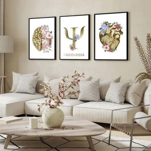 Quadros Decorativos Psicologia Frases Consultório com Vidro
